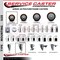 Service Caster 3'' SS Maroon Poly Swivel 1-1/8'' Expanding Stem Caster Set 2 Total Lock Brakes, 4PK SCC-SSEXTTL20S314-PPUB-MRN-2-S-2-118 - alternate 2